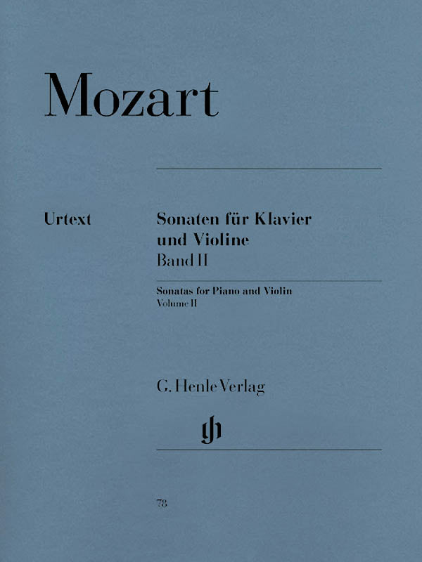 Mozart, eds. Seiffert, Lampe, and Rohrig - Sonatas for Piano and Violin, Vol. 2 - Violin and Piano Online Hot Sale