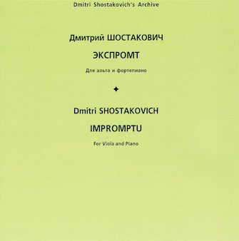 Shostakovich – Impromptu – Viola and Piano Online Hot Sale