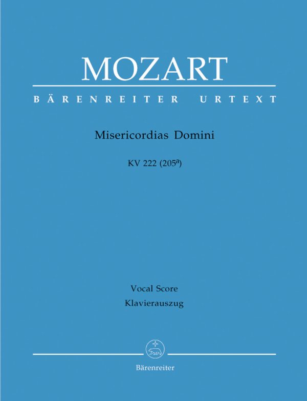 Mozart - Misericordias Domini, K.222 - Vocal Score Online