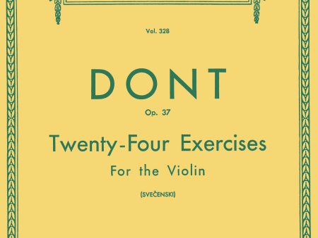 Dont – Twenty-Four Exercises, Op. 37 – Violin Method Online Sale