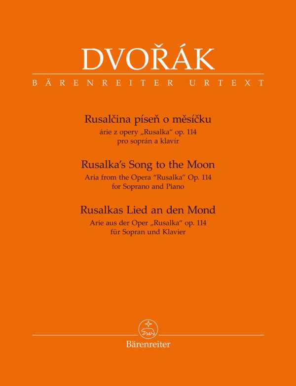 Dvorak - Rusalka s Song to the Moon, Op. 114 - Soprano and Piano Online Sale