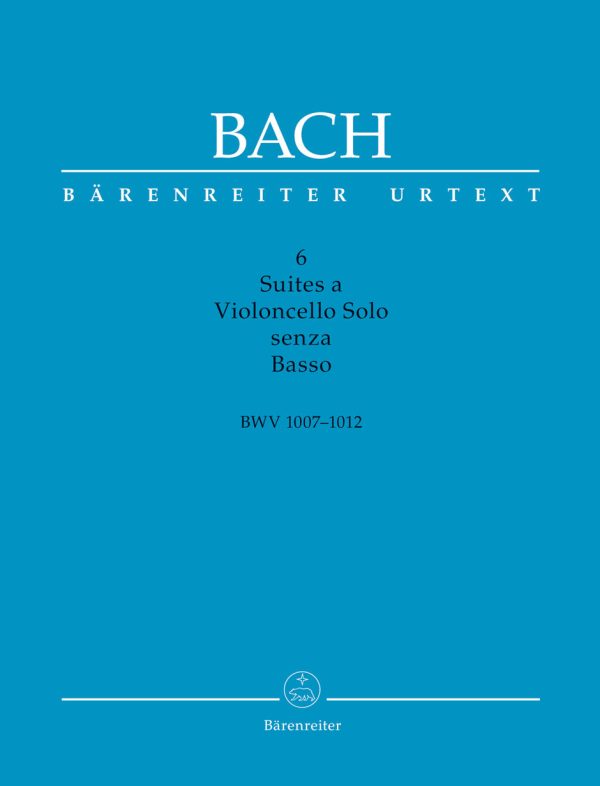 Bach - Six Suites for Violoncello senza Basso BWV 1007-1012 (Scholarly-critical performing edition) - Cello Online Sale