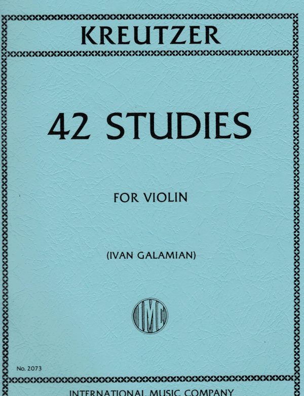 Kreutzer ed. Galamian - 42 Studies - Violin Method For Cheap