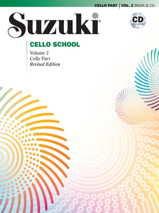 Suzuki – Suzuki Cello School, Vol. 2 (Revised) (w CD) – Cello Method Hot on Sale