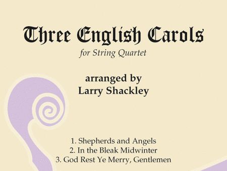 Shackley, arr. - Three English Carols - String Quartet Hot on Sale