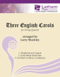 Shackley, arr. - Three English Carols - String Quartet Hot on Sale