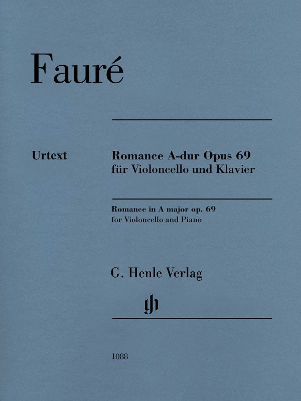 Faure, ed. Monnier – Romance in A Major, Op. 69 – Cello and Piano For Cheap