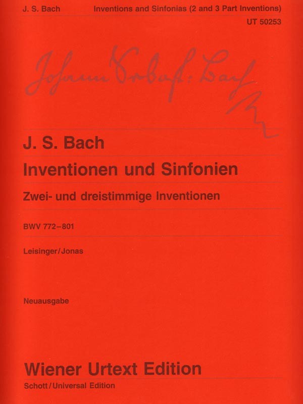 Bach, eds. Leisinger and Jonas – Inventions and Sinfonias, BWV 772-801 – Piano Fashion