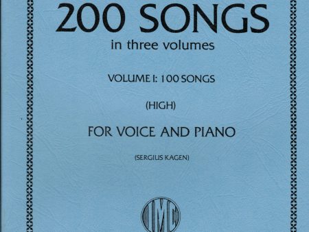 Schubert, ed. Kagen - 200 Songs, Vol. 1 - High Voice and Piano Cheap