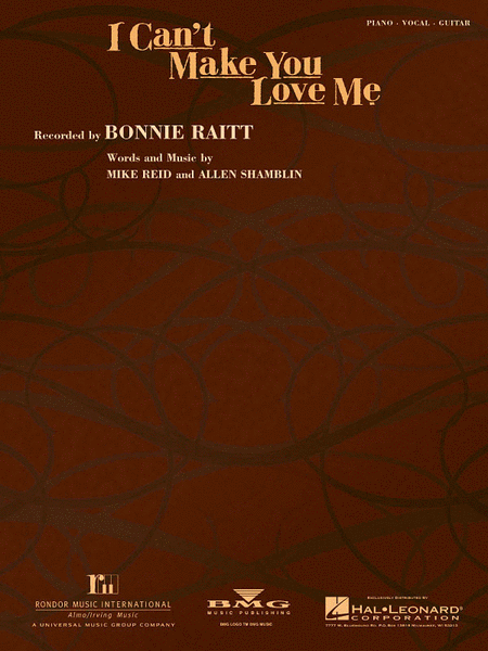 Reid and Shamblin - I Can t Make You Love Me - Piano, Vocal, Guitar Online Sale