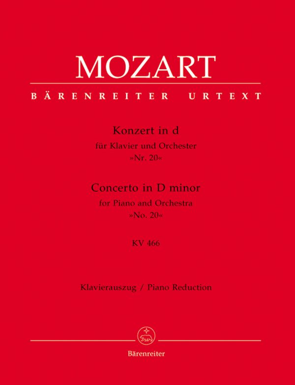 Mozart, ed. Faber - Piano Concerto No. 20 in D Minor, KV. 466 - 2 Pianos, 4 Hands Online now