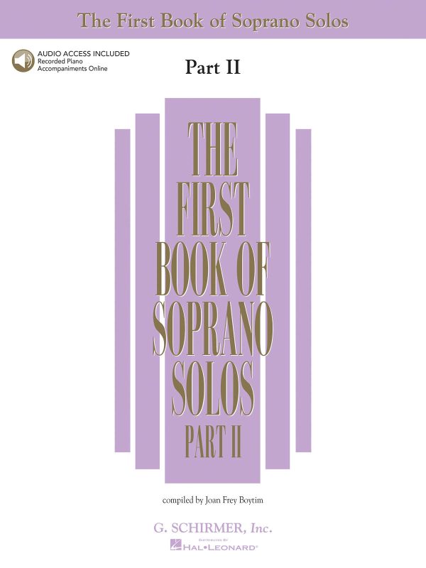 Various – The First Book of Soprano Solos, Part II – High Voice and Piano For Discount