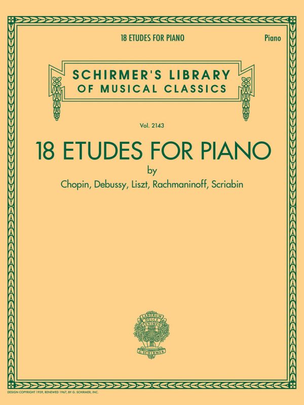 Various – 18 Etudes for Piano – Piano For Discount