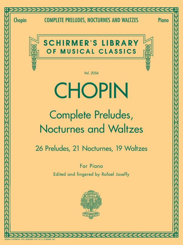 Chopin, ed. Joseffy – Complete Preludes, Nocturnes and Waltzes – Piano Online