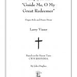 Visser - Tryptych on  Guide Me, O My Great Redeemer  - Organ Solo and Snare Drum For Sale