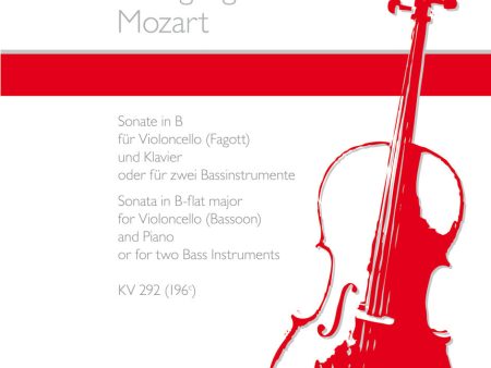 Mozart - Sonata for Violoncello (Bassoon) and Piano according K. 292 (196c) or for two Bass Instruments K. 292 (196c) in B-flat major - 2 Bass Instruments Online Sale