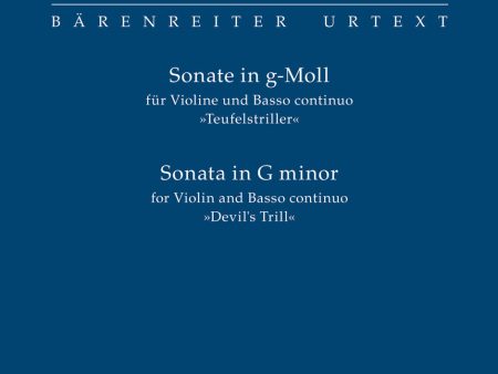 Tartini - Sonata in G Minor  Devil s Trill  - Violin and Basso Continuo on Sale