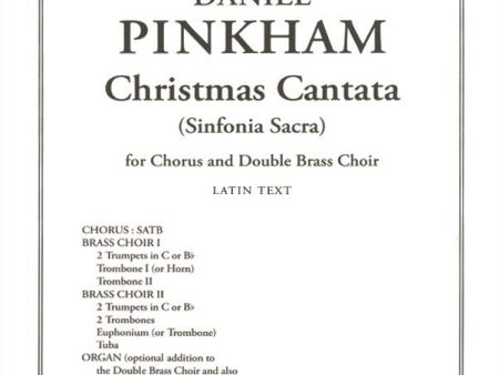 Pinkham - Christmas Cantata (Sinfonia Sacra) - SATB and Organ Online Hot Sale