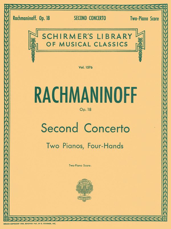 Rachmaninoff – Concerto No. 2 in C Minor, Op. 18 – Two-Piano Score Online now