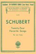 Schubert – 24 Favorite Songs – Low Voice and Piano Sale