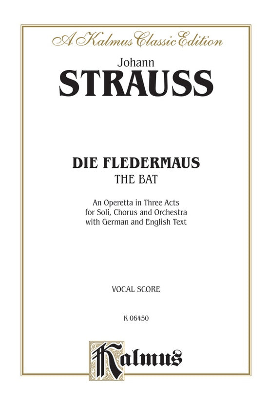 Strauss – Die Fledermaus – Vocal Score Online Hot Sale