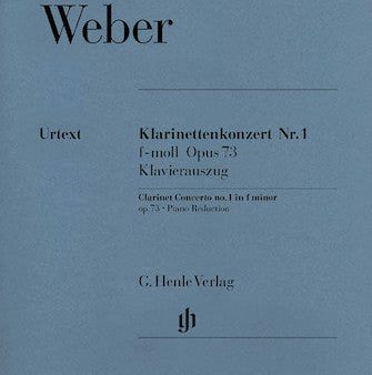 Weber - Concerto No. 1 in F Minor, Op. 73 - Clarinet and Piano Online Sale