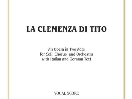 Mozart – La Clemenza di Tito – Vocal Score Cheap