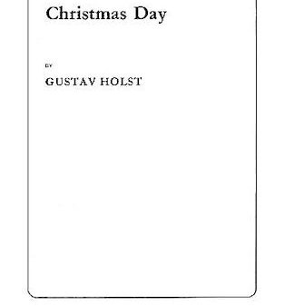 Holst - Christmas Day - SATB For Sale