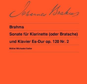 Brahms, arr. Michaels - Sonata Op. 120 No. 2 - Clarinet (or Viola) and Piano For Discount