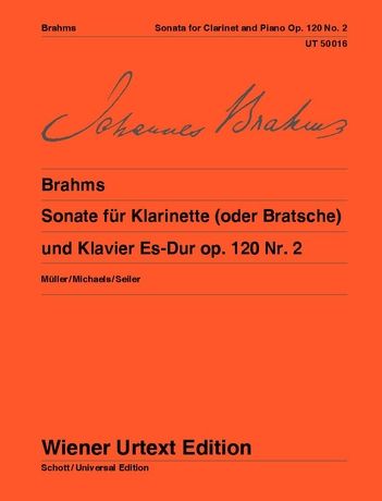 Brahms, arr. Michaels - Sonata Op. 120 No. 2 - Clarinet (or Viola) and Piano For Discount