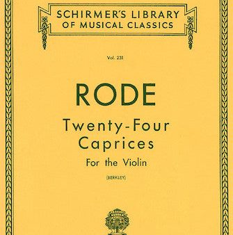 Rode - 24 Caprices - Violin Method on Sale