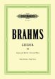 Brahms - Lieder, Volume 3 - High Voice and Piano Online