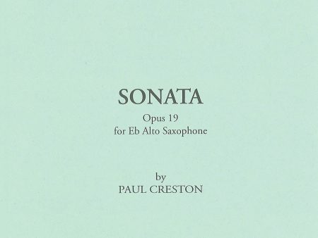 Creston - Sonata, Op. 19 - Alto Saxophone and Piano Online Sale