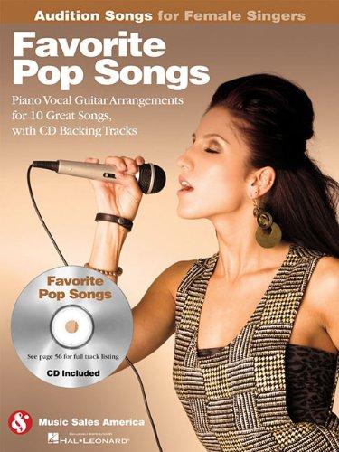 Various – Favorite Pop Songs: Audition Songs for Female Singers (w CD) – Piano, Vocal, Guitar on Sale