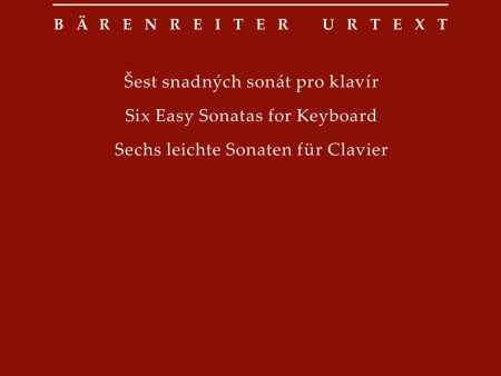 Myslivecek - Six Easy Sonatas for Keyboard - Piano For Sale