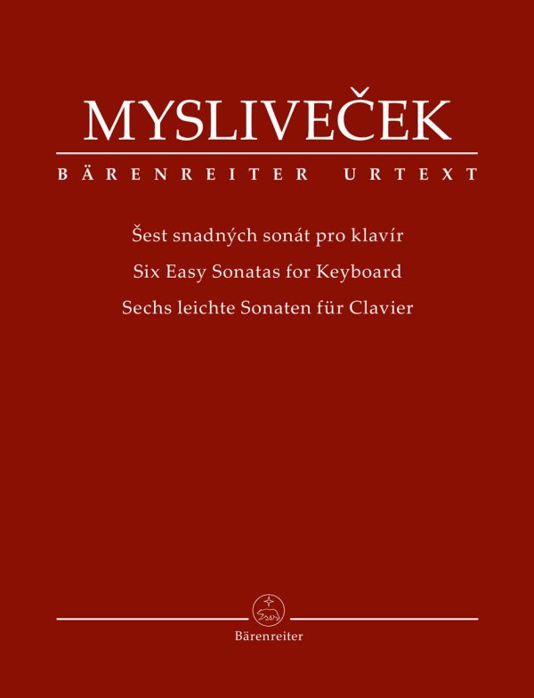 Myslivecek - Six Easy Sonatas for Keyboard - Piano For Sale