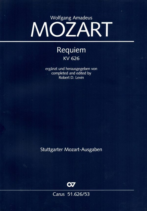 Mozart - Requiem, KV 626 - Vocal Score on Sale