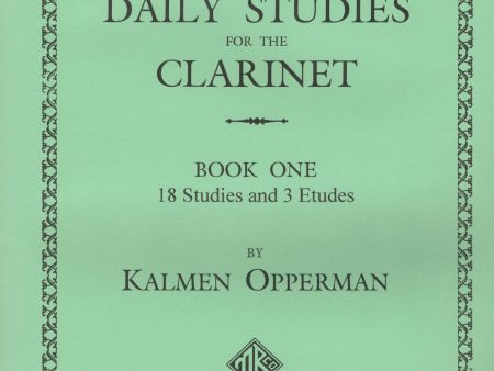 Opperman – Modern Daily Studies for the Clarinet, Book 1 – Clarinet Method Discount