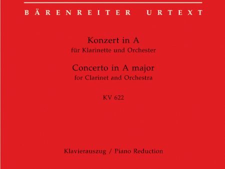 Mozart - Concerto for Clarinet and Orchestra in A Major K. 622 - Clarinet and Piano For Discount