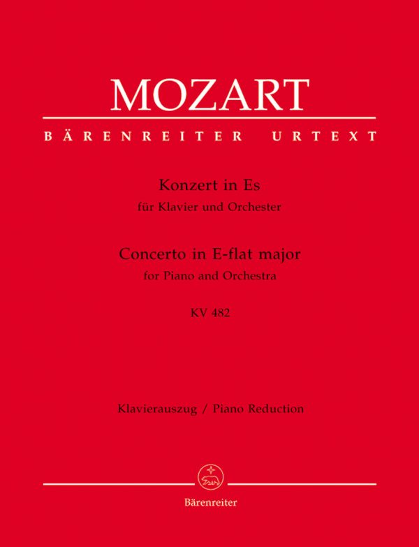 Mozart - Piano Concerto No. 22 in Eb, K. 482 - 2 Pianos, 4 Hands Hot on Sale