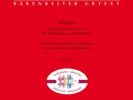 Mozart - Adagio for Clarinet and Orchestra (KV 622) from the Concerto in A major - Clarinet and Piano Hot on Sale