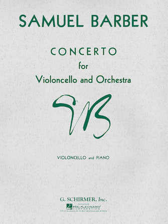 Barber - Concerto for Cello and Orchestra- Cello and Piano Cheap