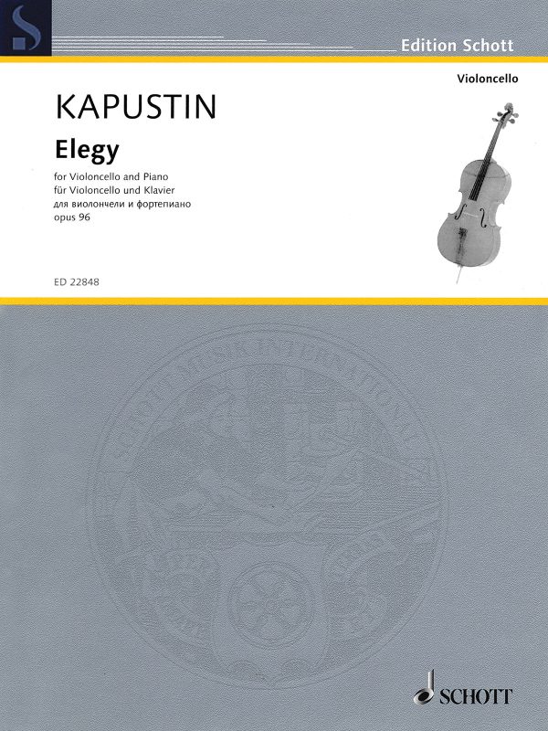 Kapustin - Elegy, Op. 96 - Cello and Piano Online Hot Sale