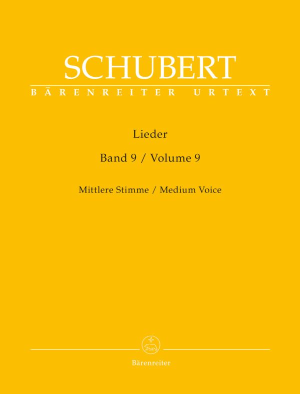 Schubert, ed. Durr – Lieder, Vol. 9 – Medium Voice and Piano Cheap