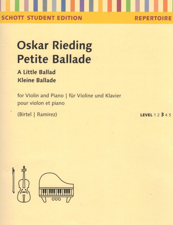 Reiding - Petite Ballade - Violin and PIano Online Hot Sale