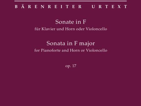 Beethoven- Sonata for Piano and Horn or Cello in F major op. 17 - Horn (or Cello) and Piano Online Hot Sale