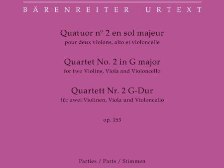 Saint-Saens, ed. Guilloux – Quartet No. 2 in G Major, Op. 153 – String Quartet Online Hot Sale