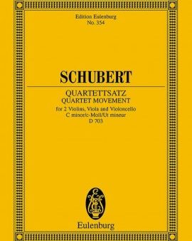 Schubert - Quartet Movement in C Minor, Op. posth (D.703) - Study Score Hot on Sale