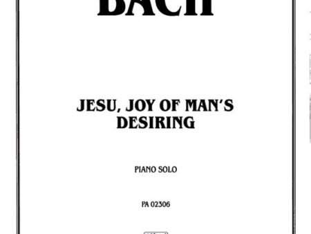 Bach – Jesu, Joy of Man s Desiring – Piano For Discount