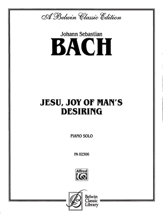 Bach – Jesu, Joy of Man s Desiring – Piano For Discount